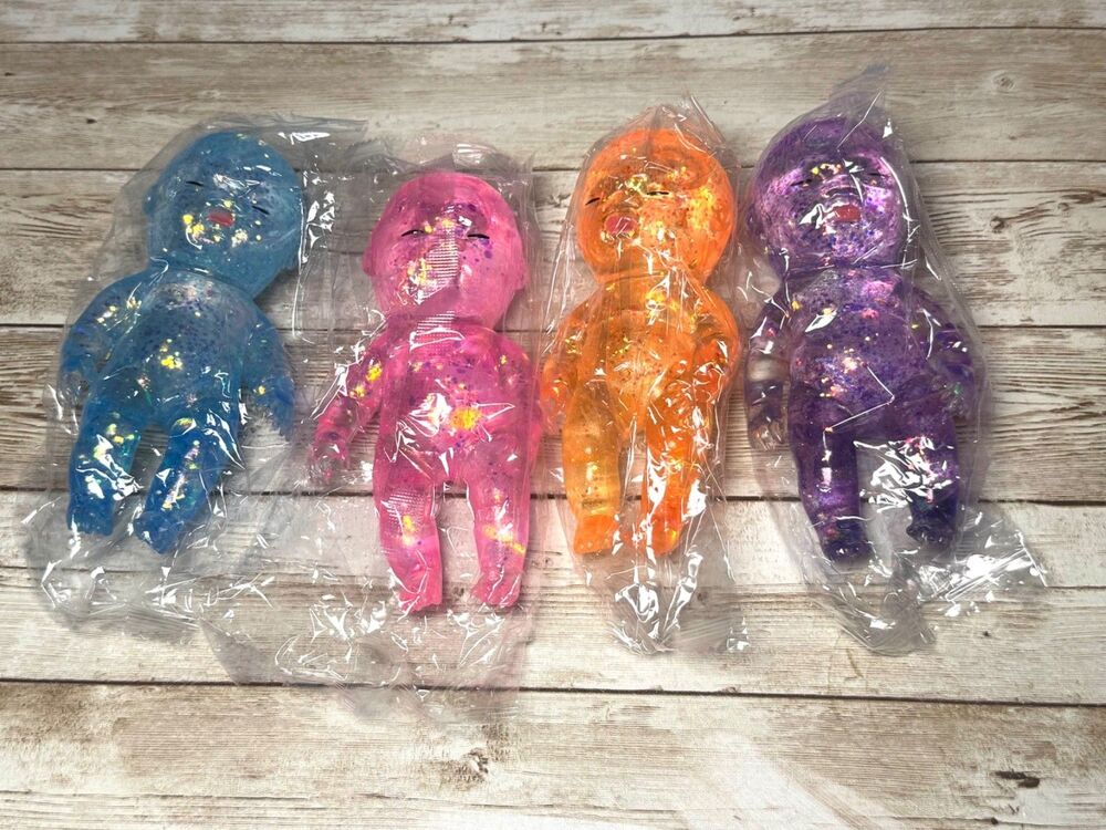 1 Large Natasha Baby Sugar Gummy Squish Glitter Squeeze Toy Slow Rising Fidget